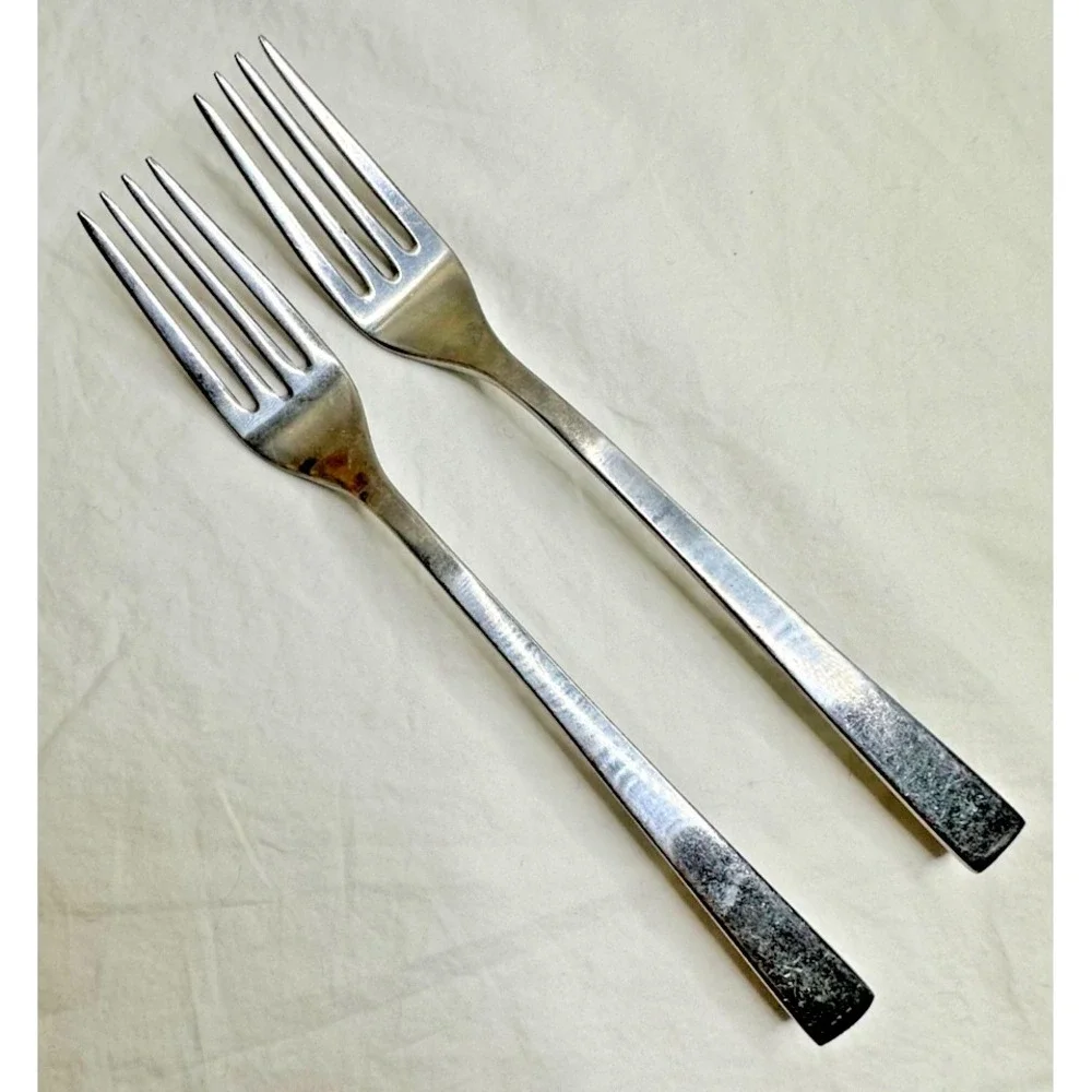 Towle‎ Luxor Dinner Forks Stainless Flatware Silverware Set of 2 Replacement MCM